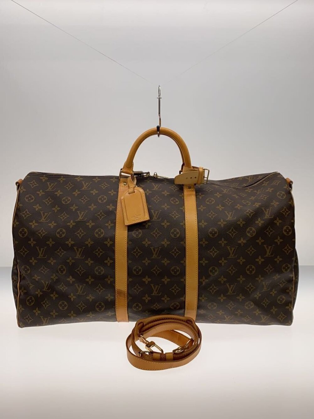 LOUIS VUITTON Keepall Bandouliere Monogram Canvas Brown